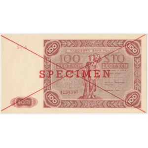 100 złotych 1947 - SPECIMEN - Ser.A