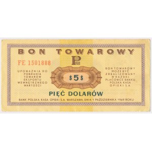 PEWEX 5 dolarów 1969 - FE