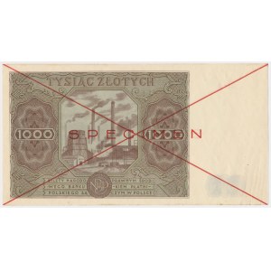 1.000 złotych 1947 - SPECIMEN - Ser.A