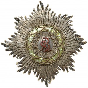 Polska, Gwiazda Orderu Świętego Stanisława - I wersja po 1765 - misterne wykonanie