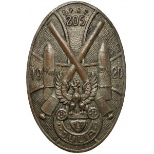 Odznaka, 205 Ochotniczy Pułk Artylerii Polowej, JULIA