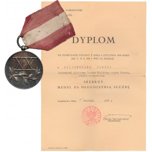Medal za Długoletnią Służbę - Srebrny (XX) z Dyplomem