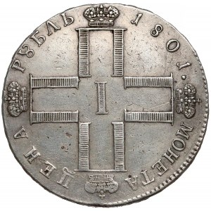 Russia, Paul I, Rouble 1801 CM, AИ