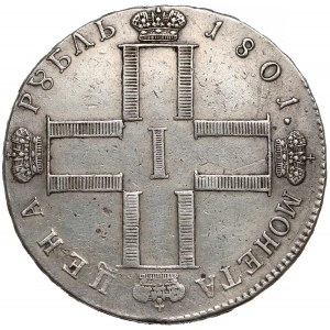 Rosja, Paweł I, Rubel 1801 CM, AИ