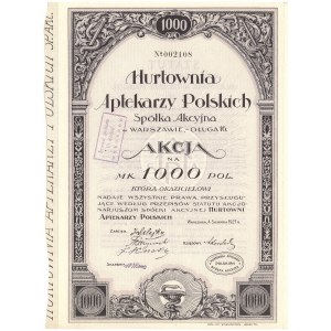 Hurtownia Aptekarzy Polskich, 1.000 mkp 1921
