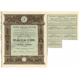 Polskie Zakłady Optyczne, 10x 100 zł 1933