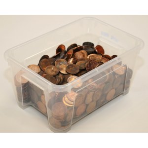 11.23 kg of 1 Penny coins - Great Britain