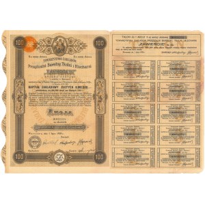 Zawiercie Tow. Zakładów Przędzalni Bawełny..., Em.2, 100 zł 1929