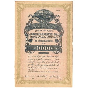 J. Gorecki, W. Kucharski i S-ka, Em.2, 1.000 mkp 1921