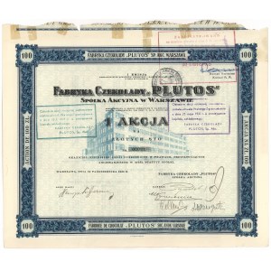 Fabryka Czekolady Plutos, Em.1, 100 zł 1926