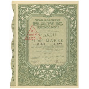 Warszawski Bank Zjednoczony, Em.5, 25x 1.000 mk 1923