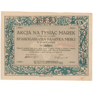 Starogardzka Fabryka Mebli w Starogardzie, Em.1, 1.000 mkp 