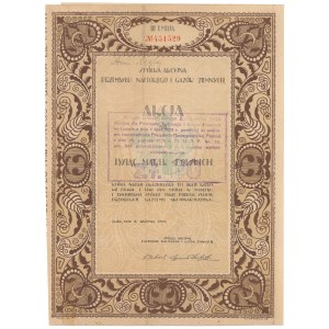 Spółka Akc. Przemysłu Naftowego i Gazów Ziemnych, Em.3, 1.000 mkp 1922