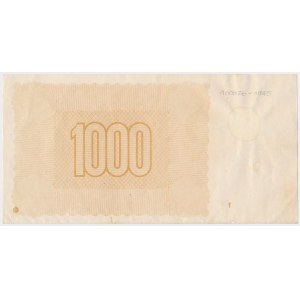 1.000 złotych 1945 - poddruk rewersu