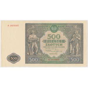 500 złotych 1946 - K