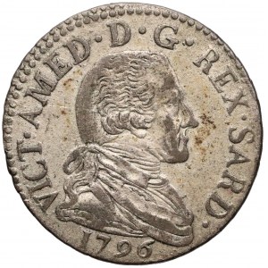 Włochy, Księstwo Sabaudii-Piemontu, Wiktor Amadeusz II, 20 soldo 1796 