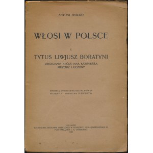 Tytus Liwjusz Boratyni, A. Hniłko, Kraków 1923