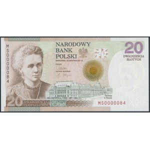 20 złotych 2011 Maria Skłodowska - niski numer - MS 0000084