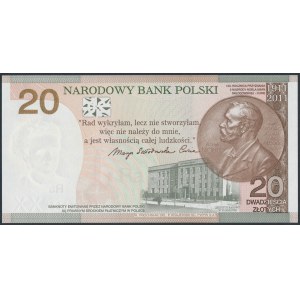 20 złotych 2011 Maria Skłodowska - niski numer - MS 0000084