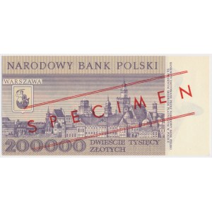 200.000 złotych 1989 - WZÓR - A 0000000 - No.0472