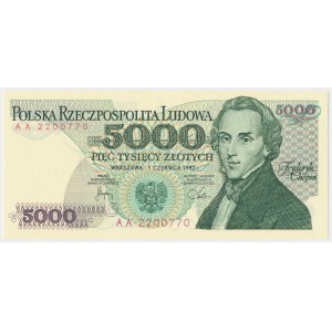 5.000 złotych 1982 - AA