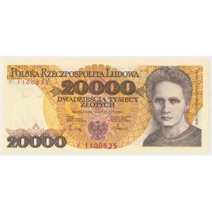 20.000 złotych 1989 - Y