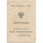 Zestaw odznak i dokumentów po kpt. Cezarym Nowodworskim - CICHOCIEMNYM - dowódcy kompanii w Powstaniu Warszawskim 