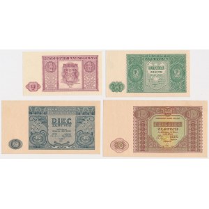Zestaw od 1 do 10 złotych 1946 (4szt)