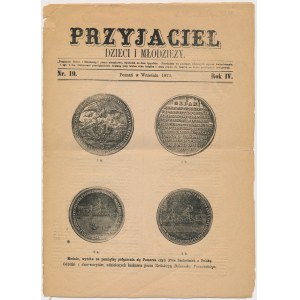 Medale na pamiątkę połączenia się... Prus Zachodnich z Polską [Przyjaciel Dzieci i Młodzieży], Poznań 1872