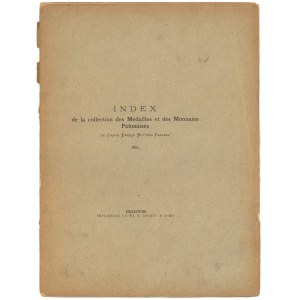 Index de la collection... Emeric Hutten-Czapski, Kraków 1891