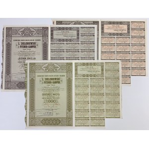 L. Zieleniewski i Fitzner-Gamper, 100 zł, 5x 100 i 10x 100 zł 1938 (3szt)