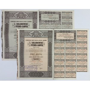 L. Zieleniewski i Fitzner-Gamper, 100 zł i 5x 100 zł 1938 (2szt)