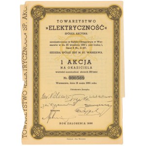Tow. Elektryczność, 100 zł 1935