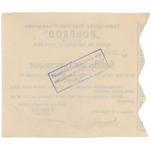 Polprod, Świadectwo tymczasowe 50x 10.000 mkp 1923