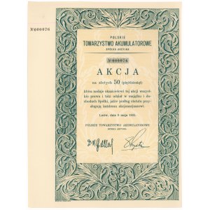 Polskie Towarzystwo Akumulatorowe, 50 zł 1925