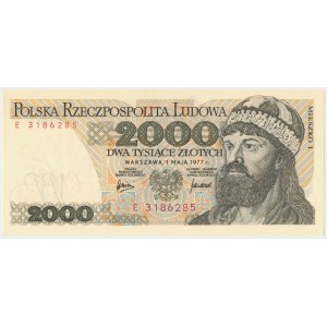 2.000 złotych 1977 - E