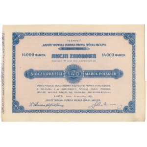 Gafota Lwowska Fabryka Obuwia, Em.6, 100x 140 mkp 1923