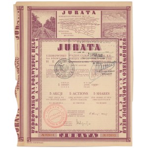 Jurata Uzdrowisko na Półwyspie Helu, Em.1, 5x 100 zł 1930