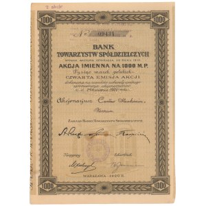 Bank Towarzystw Spółdzielczych, Em.4, 1.000 mkp 1920