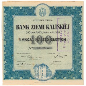 Bank Ziemi Kaliskiej, Em.1, 100 zł