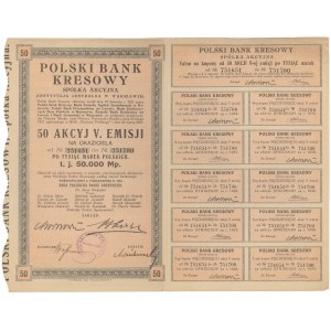 Polski Bank Kresowy, Em.5, 50x 1.000 mkp 10.1923