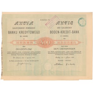 Galicyjski Ziemski Bank Kredytowy we Lwowie, 400 kr 1920