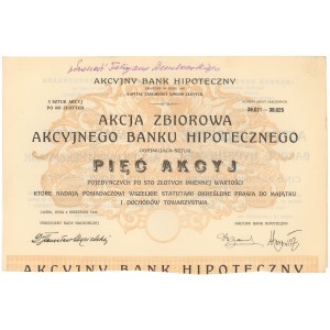 Akcyjny Bank Hipoteczny, Em.13, 5x 100 zł 1926