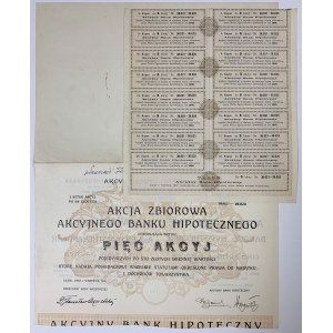 Akcyjny Bank Hipoteczny, Em.13, 5x 100 zł 1926
