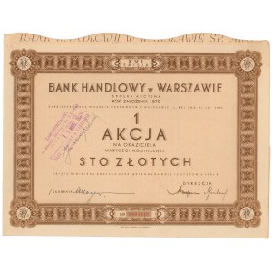 Bank Handlowy w Warszawie, Em.16, 100 zł 1936