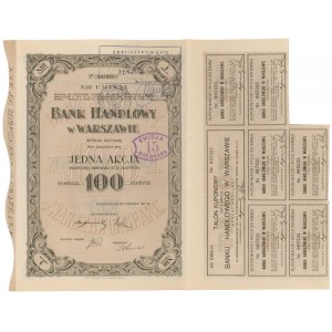Bank Handlowy w Warszawie, Em.13, 100 zł 1927