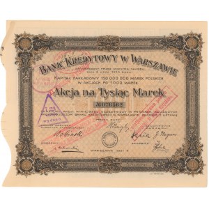 Bank Kredytowy w Warszawie, Em.6, 1.000 mkp 1921