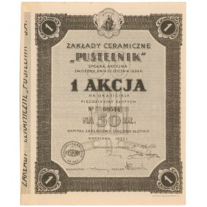 Zakłady Ceramiczne Pustelnik, 50 zł 1927