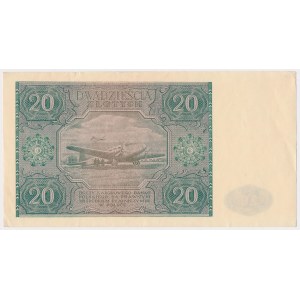 20 złotych 1946 - A - mała litera