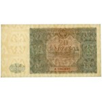 20 złotych 1946 - A - mała litera